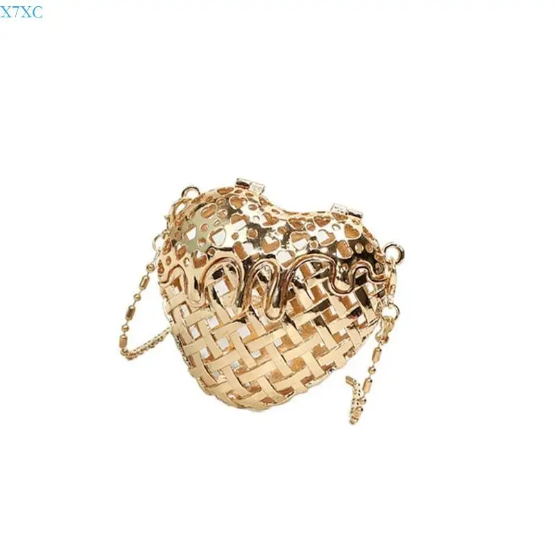 X7XC Миниатюрная сумочка в форме полой металлической сумки с органайзерами для губных помад на цепочке через плечо
X7XC Миниатюрная сумочка в форме полой металлической сумки с органайзерами для губных помад на цепочке через плечо