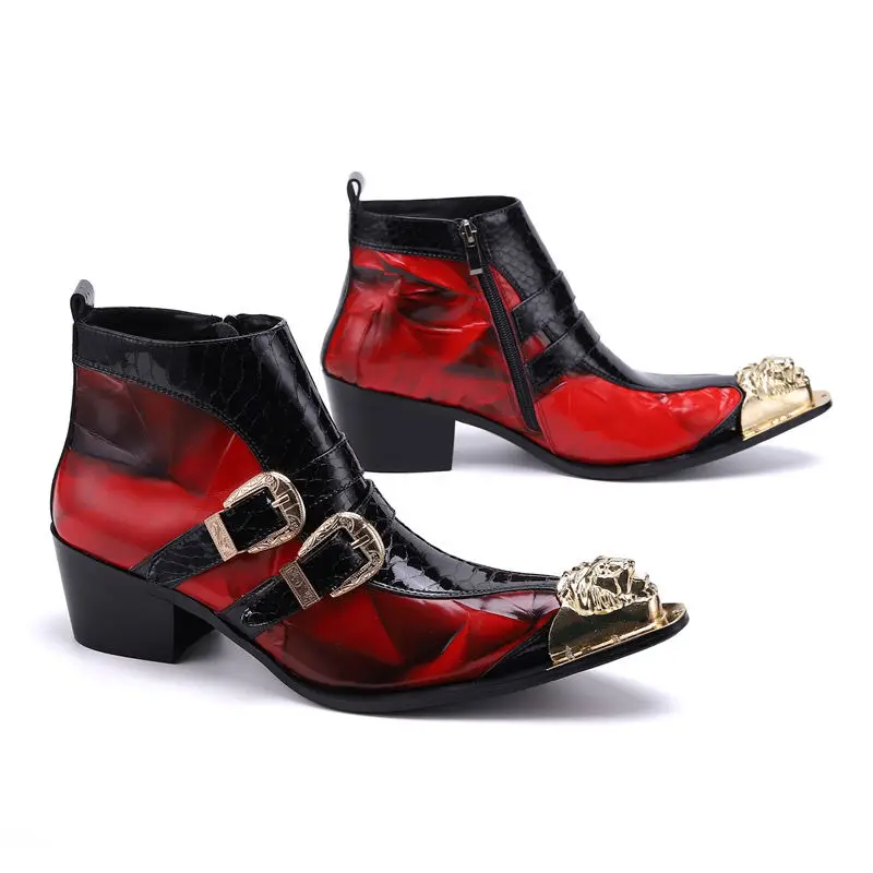 Print Leather Man Shoes Handmade Cool Shoes Pointed Toe With Buckles Flats Loafers For Men Front Metal Dress Shoes
Print Leather Man Shoes Handmade Cool Shoes Pointed Toe With Buckles Flats Loafers For Men Front Metal Dress Shoes