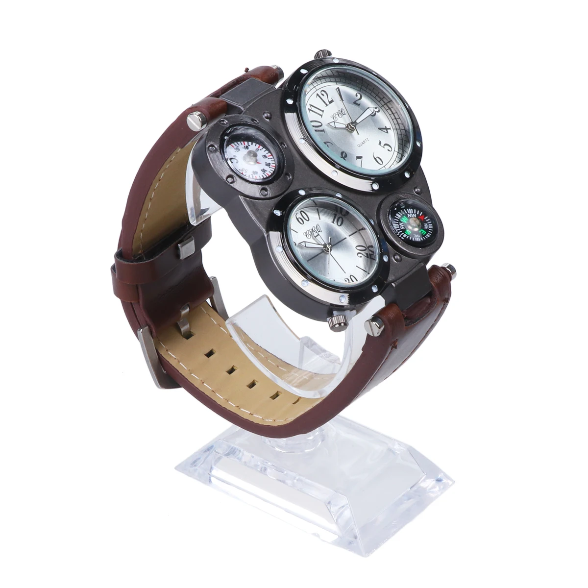 Men Quartz Watch Sports Wrist Adjustable B Thermometer Compass Hiking Outdoor Multi dial Watch Without Waterproof
Men Quartz Watch Sports Wrist Adjustable B Thermometer Compass Hiking Outdoor Multi dial Watch Without Waterproof