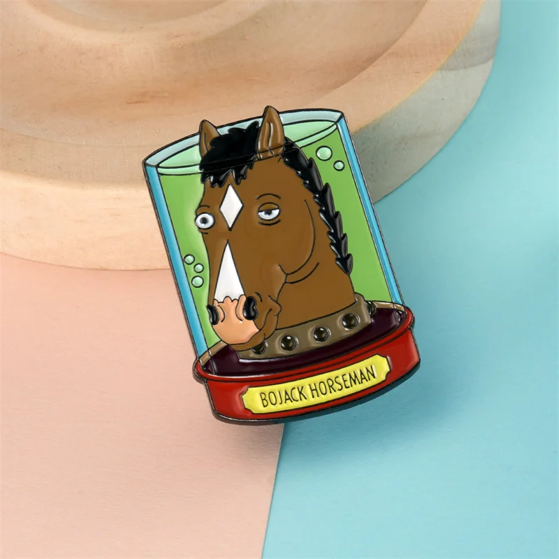 BoJack Horseman Humorous Animation Pin Anime Metal Brooch Inspired by Anthropomorphic Horse Badge Accessories
BoJack Horseman Humorous Animation Pin Anime Metal Brooch Inspired by Anthropomorphic Horse Badge Accessories