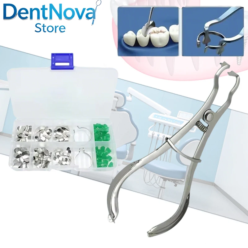 Dental Rubber Dam Clamps Kit Ivory Pattern Forceps Matrix Bands Retainer Rings Dentist Tools Root Canal Therapy
Dental Rubber Dam Clamps Kit Ivory Pattern Forceps Matrix Bands Retainer Rings Dentist Tools Root Canal Therapy