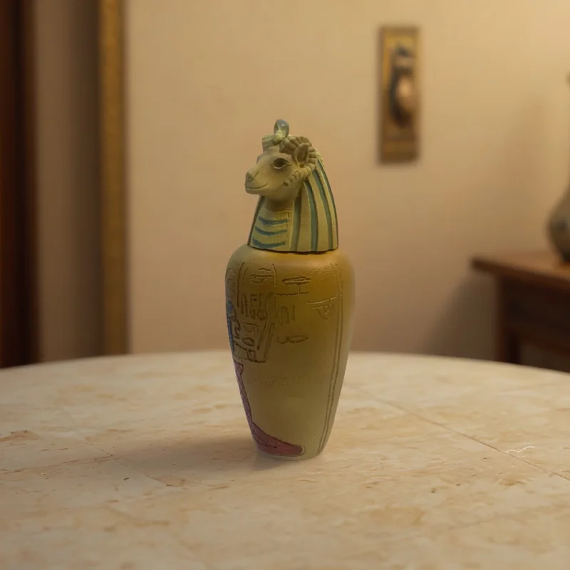 Ancient Egyptian Pharaoh series sculpture Resin pottery jar Colorful Hapy Family living room table bookshelf decoration
Ancient Egyptian Pharaoh series sculpture Resin pottery jar Colorful Hapy Family living room table bookshelf decoration