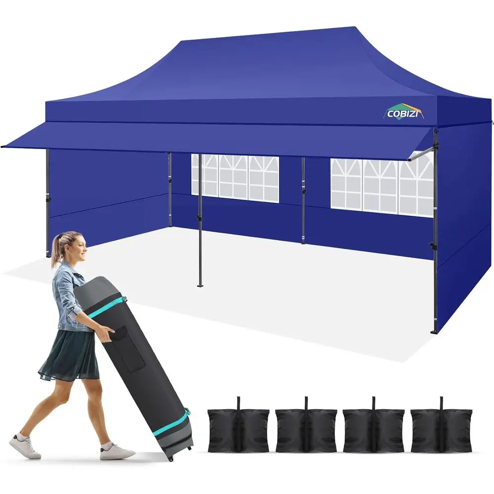 10x20 Waterproof Pop-Up Canopy with Awning and Sidewalls, Heavy-Duty Commercial Tent, UPF 50+ Sun Protection for Outdoor Events
10x20 Waterproof Pop-Up Canopy with Awning and Sidewalls, Heavy-Duty Commercial Tent, UPF 50+ Sun Protection for Outdoor Events