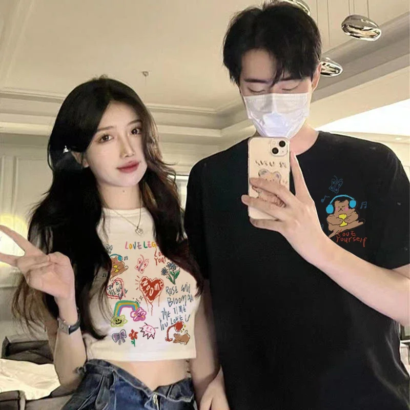 Couples T Shirt Matching Couples Tees Valentine Day Anniversary Gift Tops women clothing graphic t shirts women clothes
Couples T Shirt Matching Couples Tees Valentine Day Anniversary Gift Tops women clothing graphic t shirts women clothes