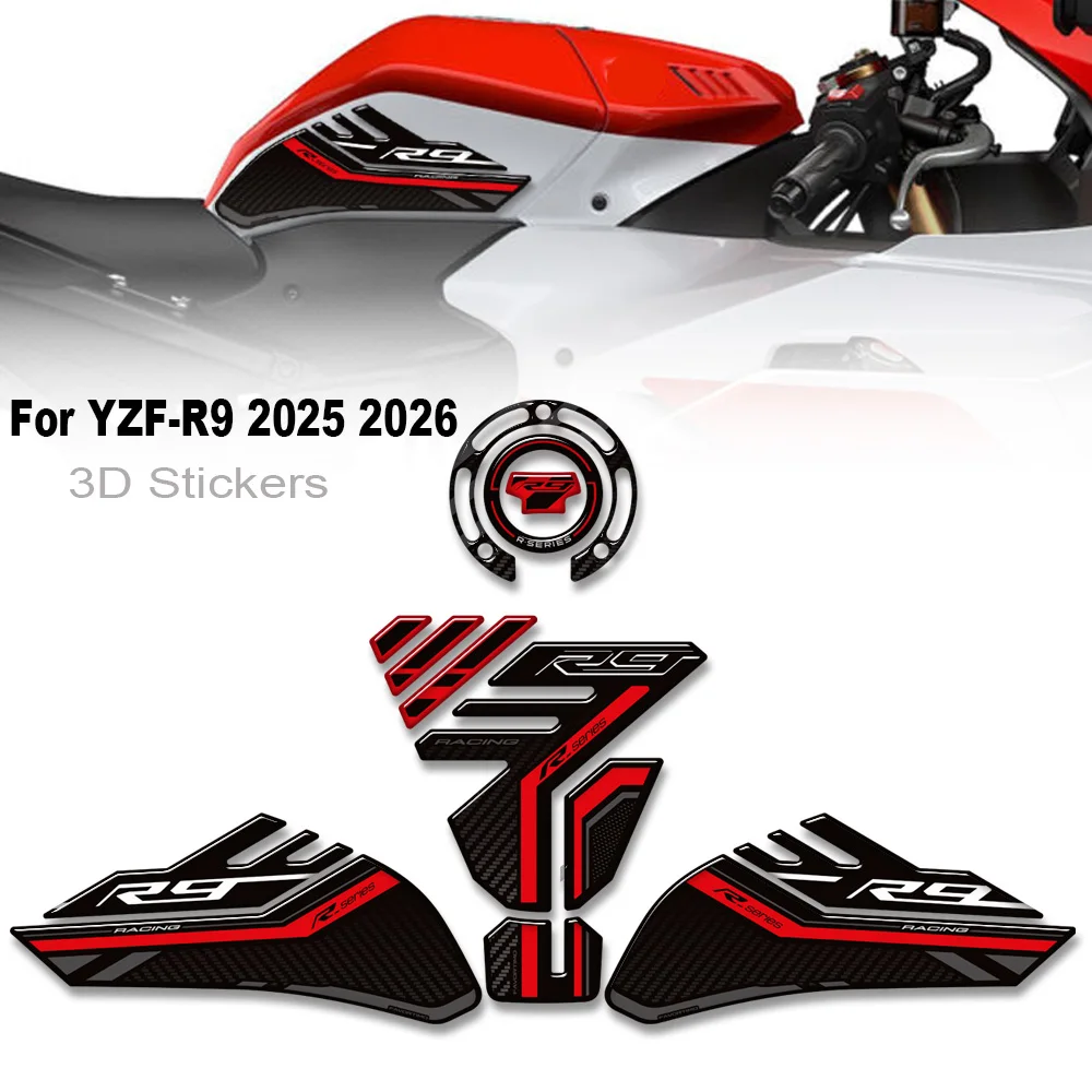 Motorcycle Tank Pad Stickers For YZF-R9 YZFR9 YZF R9 2025 2026 3D Fuel Tank Cap Gas Fuel Protector Decals
Motorcycle Tank Pad Stickers For YZF-R9 YZFR9 YZF R9 2025 2026 3D Fuel Tank Cap Gas Fuel Protector Decals
