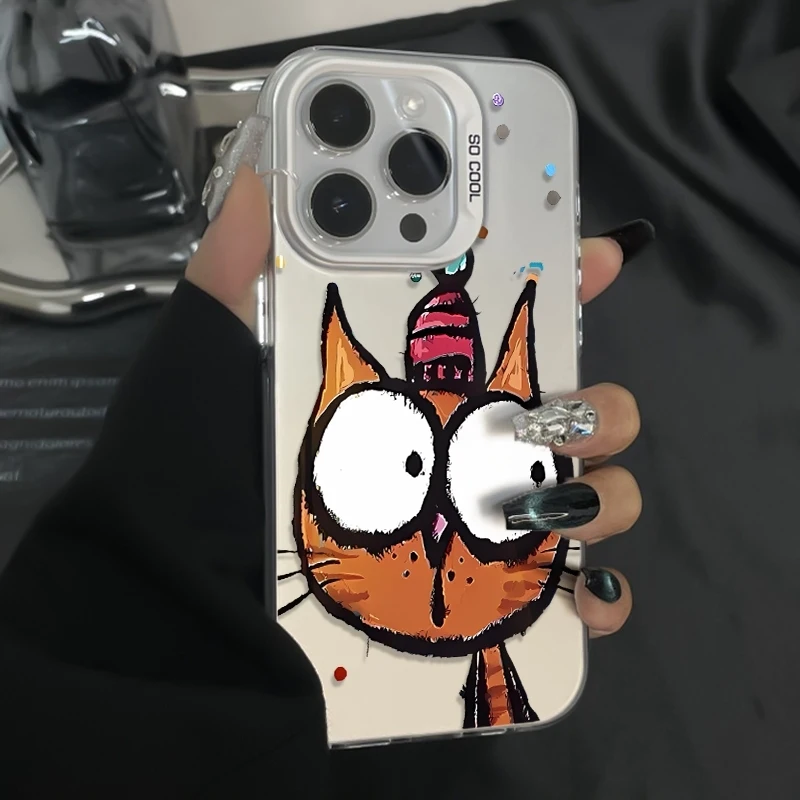 Big Eyes Cat Phone Case for iPhone 17 Air 16 15 14 11 Pro 13 12 Mini XR 8 7 Matte Laser Bumper Shockproof Hard Cover
Big Eyes Cat Phone Case for iPhone 17 Air 16 15 14 11 Pro 13 12 Mini XR 8 7 Matte Laser Bumper Shockproof Hard Cover
