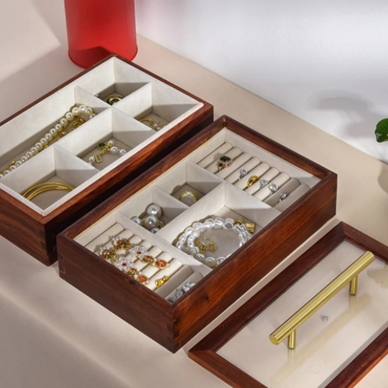 Wooden Jewelry Box Portable Bracelet Earrings Boxes Retro Ring Necklace Organizer Cases Dustproof Transparent Casket for Jewelry
Wooden Jewelry Box Portable Bracelet Earrings Boxes Retro Ring Necklace Organizer Cases Dustproof Transparent Casket for Jewelry