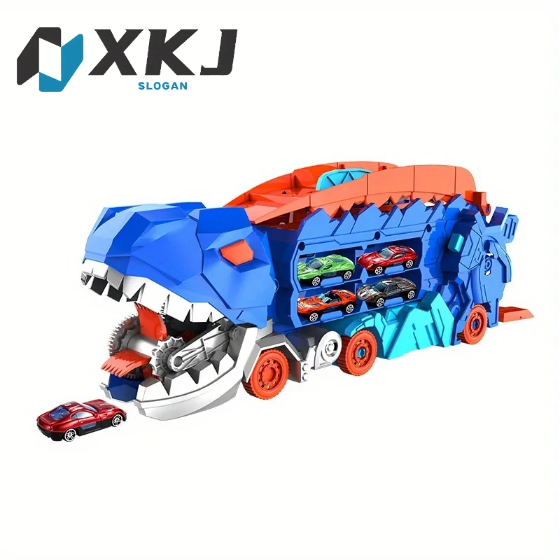 The Transport Dinosaur Truck Folds and Slides 25 Inches Onto The Track, Turning Four Alloy Buggies Into Standing Tyrannosaurus
The Transport Dinosaur Truck Folds and Slides 25 Inches Onto The Track, Turning Four Alloy Buggies Into Standing Tyrannosaurus