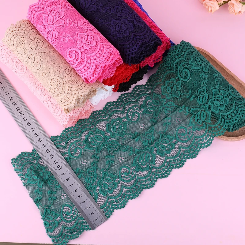 2/5/10 Yards 15cm Cutout Stretch Lace Gift Wrap Ribbon Headband DIY Card Bouquet Wedding Party Underwear Sewing Cake Birthday
2/5/10 Yards 15cm Cutout Stretch Lace Gift Wrap Ribbon Headband DIY Card Bouquet Wedding Party Underwear Sewing Cake Birthday