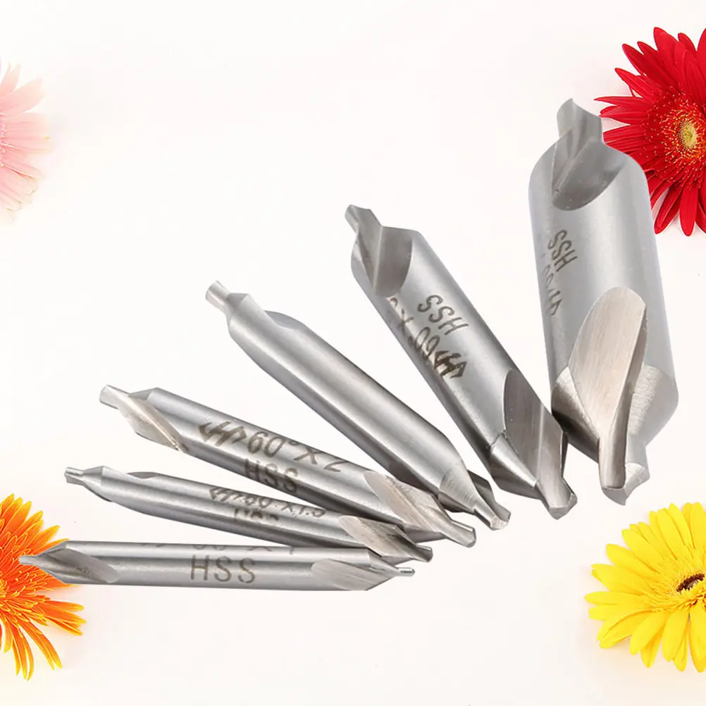6Pcs Hss Center Drill Bits Set Double-Ended Spotting Drills for Lathe Machining Prevent Drill Walking Countersink Tool
6Pcs Hss Center Drill Bits Set Double-Ended Spotting Drills for Lathe Machining Prevent Drill Walking Countersink Tool