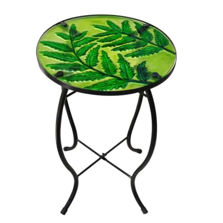 Patio Side Table Outdoor Coffee Table Round Glass Feature Table Metal End Table Suitable for Indoor and Outdoor Accent Table Ba
Patio Side Table Outdoor Coffee Table Round Glass Feature Table Metal End Table Suitable for Indoor and Outdoor Accent Table Ba