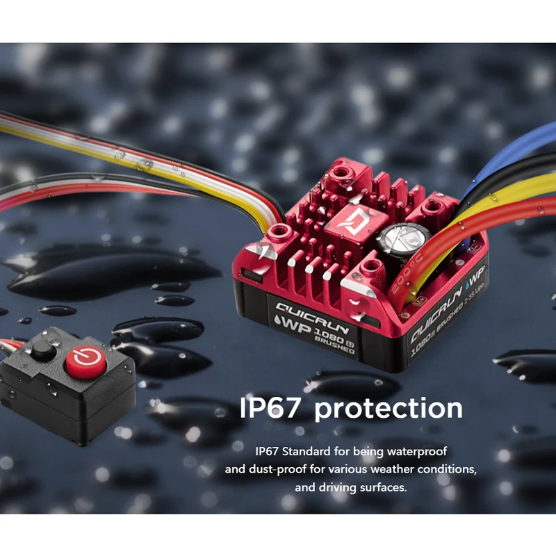 Hobbywing QuicRun WP1080 ESC 1:10 1/8 Upgrade 1080 G2 Crawler Brush Brushed WP 80A Electronic Controller 540 550 775 Adaptation
Hobbywing QuicRun WP1080 ESC 1:10 1/8 Upgrade 1080 G2 Crawler Brush Brushed WP 80A Electronic Controller 540 550 775 Adaptation