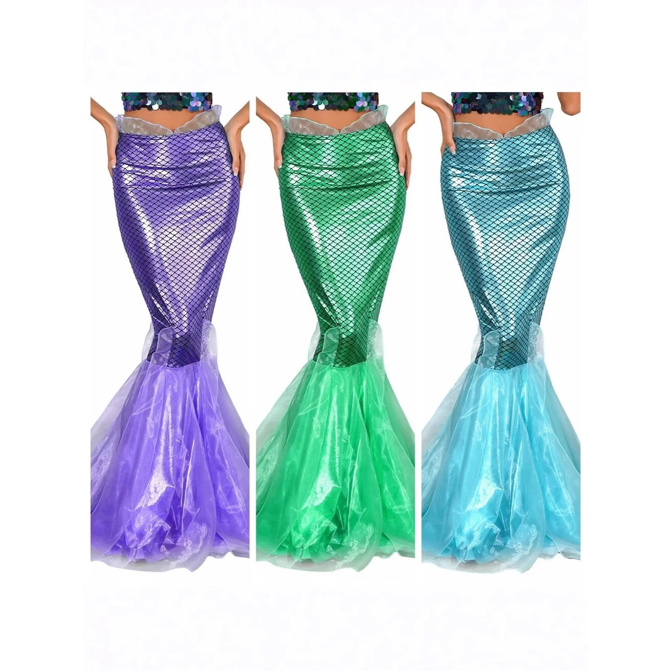 Fashionable Mermaid Tail Skirt for Women Halloween Cosplay Costume Half-length Fish Tail Skirt Elegant Ladylike Style
Fashionable Mermaid Tail Skirt for Women Halloween Cosplay Costume Half-length Fish Tail Skirt Elegant Ladylike Style
