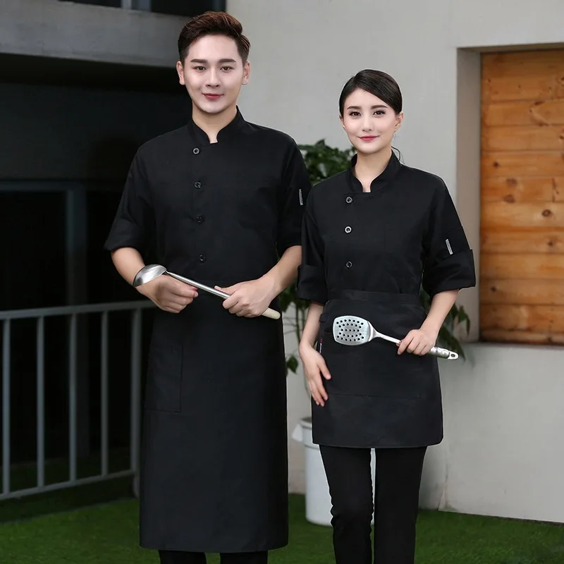C667 Chef Uniform Plus Size Long-sleeve Waiter Coat Hotel Clothes Men's Hotel Canteen Kitchen Jacket Sushi Chef Coat
C667 Chef Uniform Plus Size Long-sleeve Waiter Coat Hotel Clothes Men's Hotel Canteen Kitchen Jacket Sushi Chef Coat