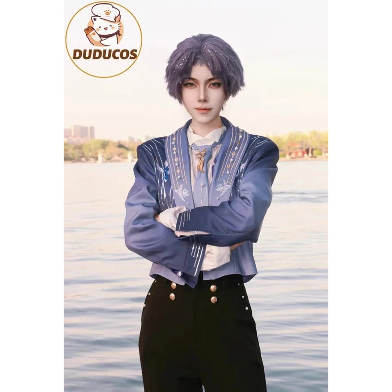 Game Love And Deepspace Rafayel Cosplay Costume Birthday Outfits Deepsea Purple Suit Qiyu Wig Men Hallowen Party PlayRole Suit
Game Love And Deepspace Rafayel Cosplay Costume Birthday Outfits Deepsea Purple Suit Qiyu Wig Men Hallowen Party PlayRole Suit