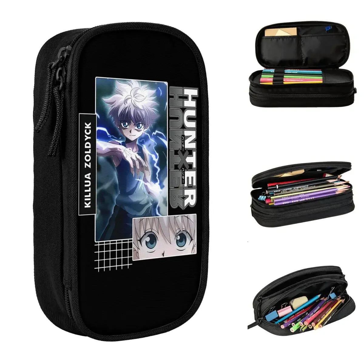 Hunter X Hunter Killua Zoldyck Pencil Case Fun Pen Holder Bag Kids Big Capacity Office Zipper Pencilcases
Hunter X Hunter Killua Zoldyck Pencil Case Fun Pen Holder Bag Kids Big Capacity Office Zipper Pencilcases