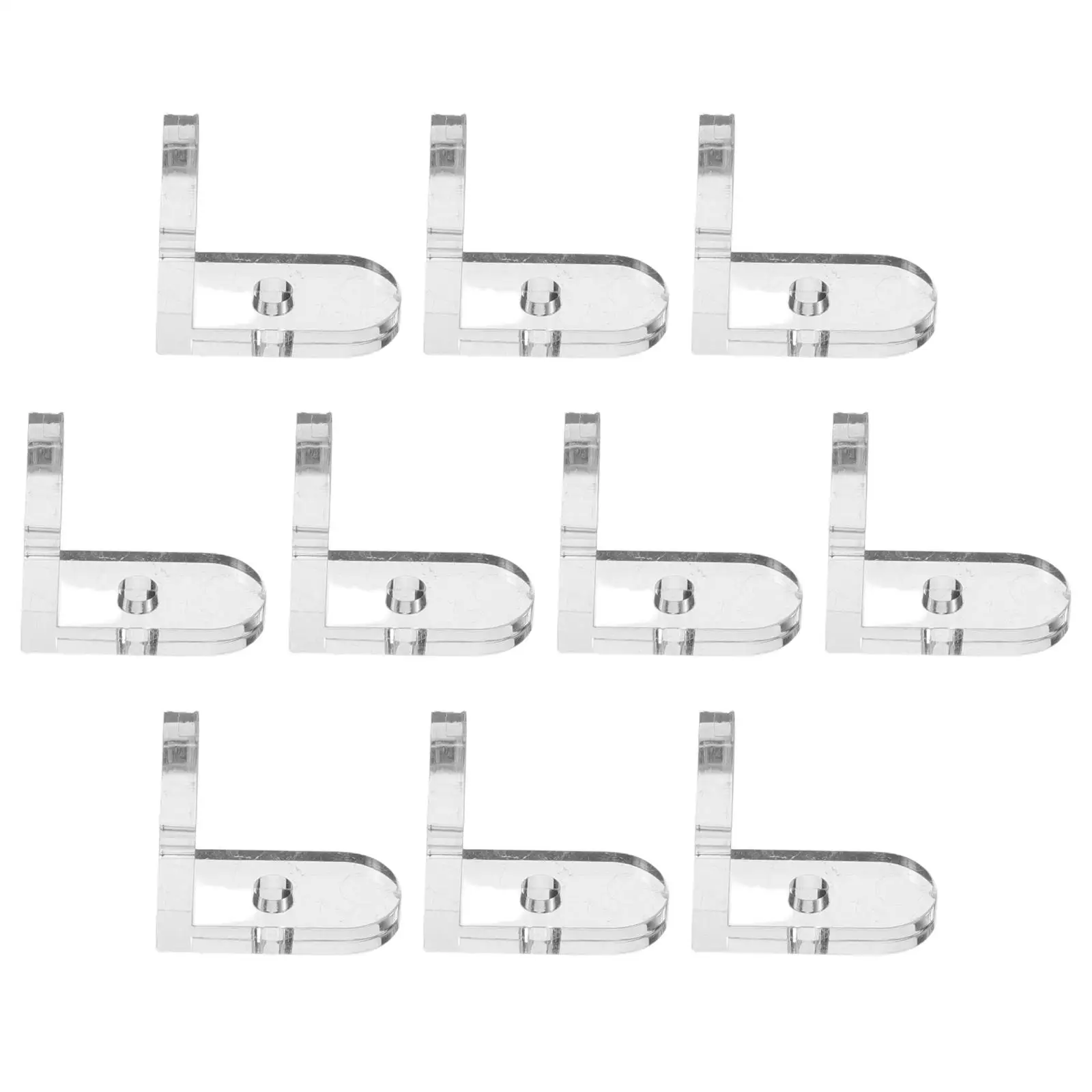 10 Pcs Glass Corner Codes L Shaped Brackets Connectors Transparent Removable For Boxes Cabinets Jewelry DIY
10 Pcs Glass Corner Codes L Shaped Brackets Connectors Transparent Removable For Boxes Cabinets Jewelry DIY