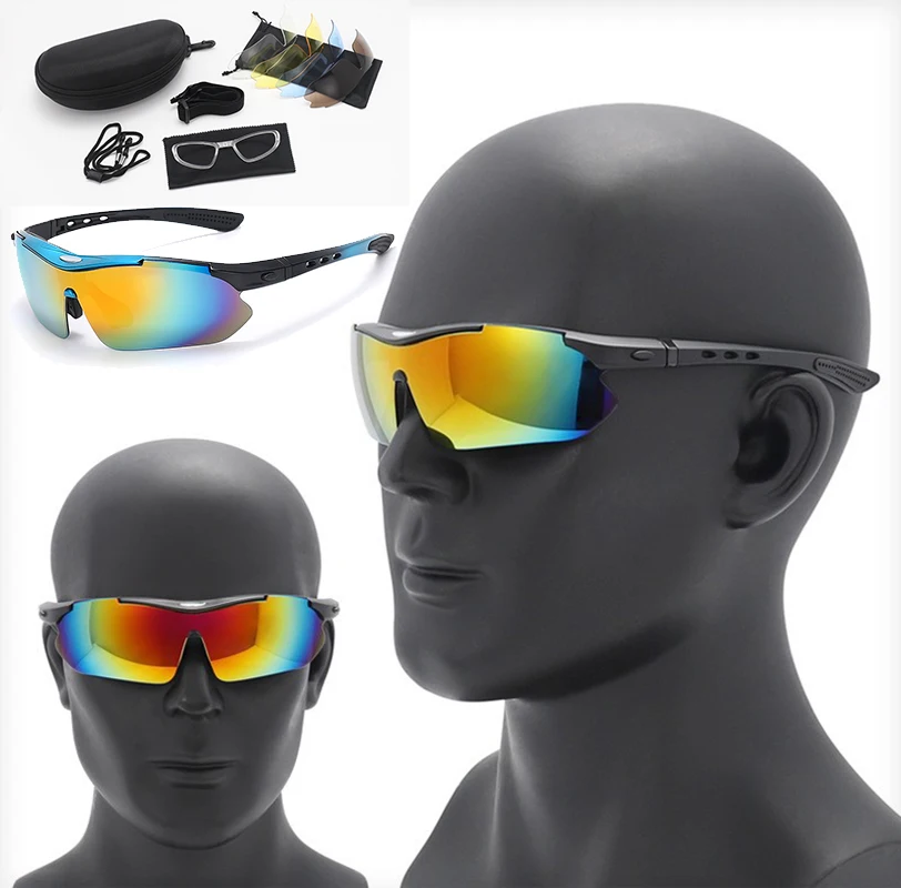 New Polarized Tactical Goggles for Men's Outdoor Sports Mountaineering Glasses Safety Protective Glasses with 5 Lens Groups
New Polarized Tactical Goggles for Men's Outdoor Sports Mountaineering Glasses Safety Protective Glasses with 5 Lens Groups