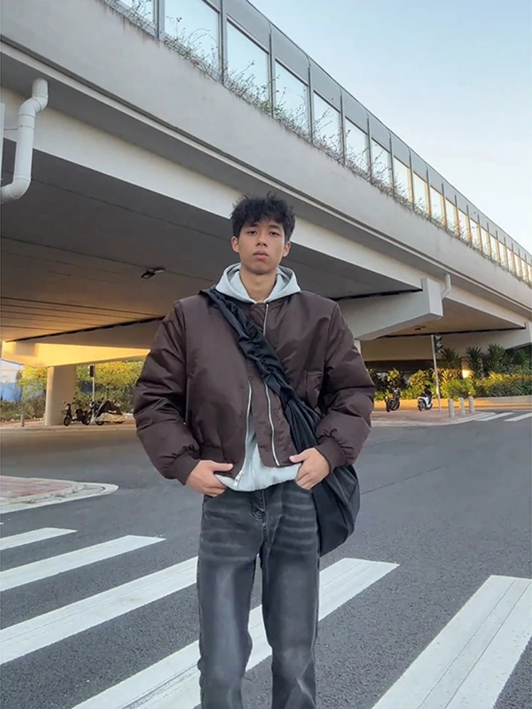 Men's Bomber Flight Jacket Cotton Coat Winter Thickened American Style Short Baseball Cotton Suit Loose Fit Long Sleeve Zipper
Men's Bomber Flight Jacket Cotton Coat Winter Thickened American Style Short Baseball Cotton Suit Loose Fit Long Sleeve Zipper