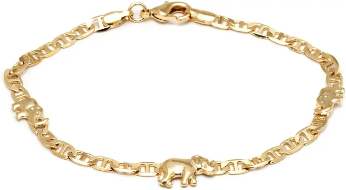 Gold Plated Elephant Anklet for Women - Stylish & Elegant Design
Gold Plated Elephant Anklet for Women - Stylish & Elegant Design