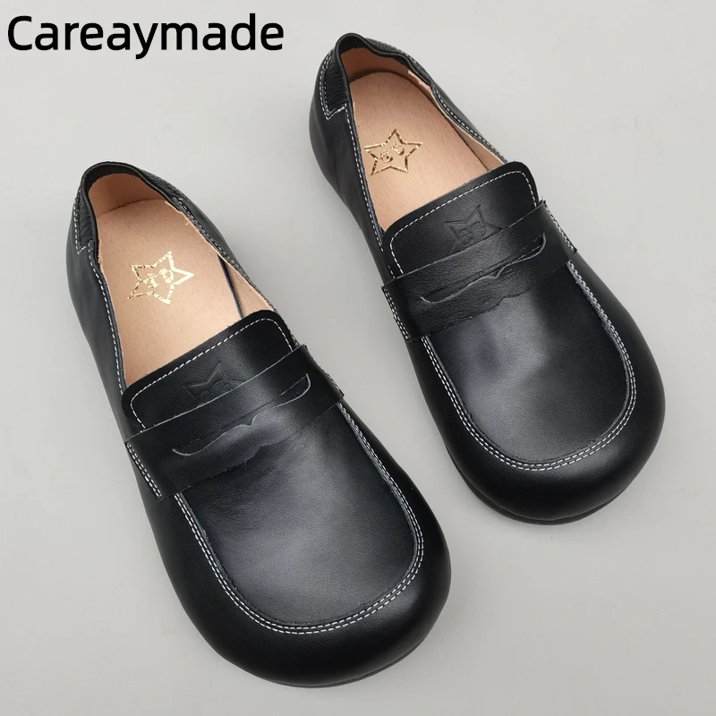 Careaymade-женская обувь из натуральной кожи большого размера, широкая версия, дышащая повседневная мужская обувь из воловьей кожи с нескользящей мягкой подошвой
Careaymade-женская обувь из натуральной кожи большого размера, широкая версия, дышащая повседневная мужская обувь из воловьей кожи с нескользящей мягкой подошвой