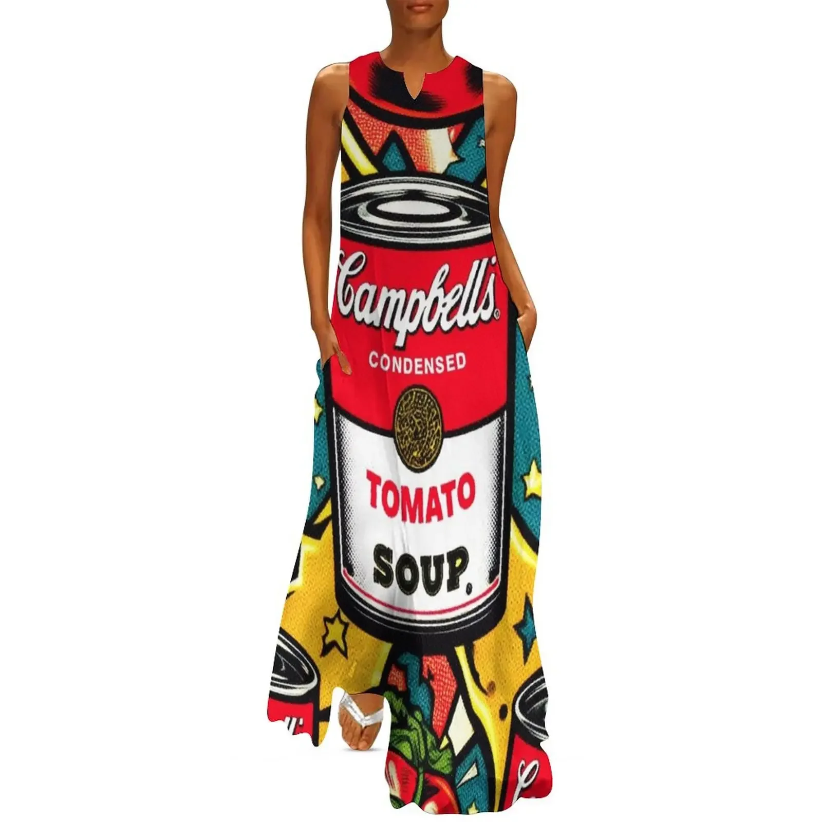 Campbell's Tomato Soup Pop Art Long Dress women's clothing trend 2025 cocktail dresses Dress
Campbell's Tomato Soup Pop Art Long Dress women's clothing trend 2025 cocktail dresses Dress