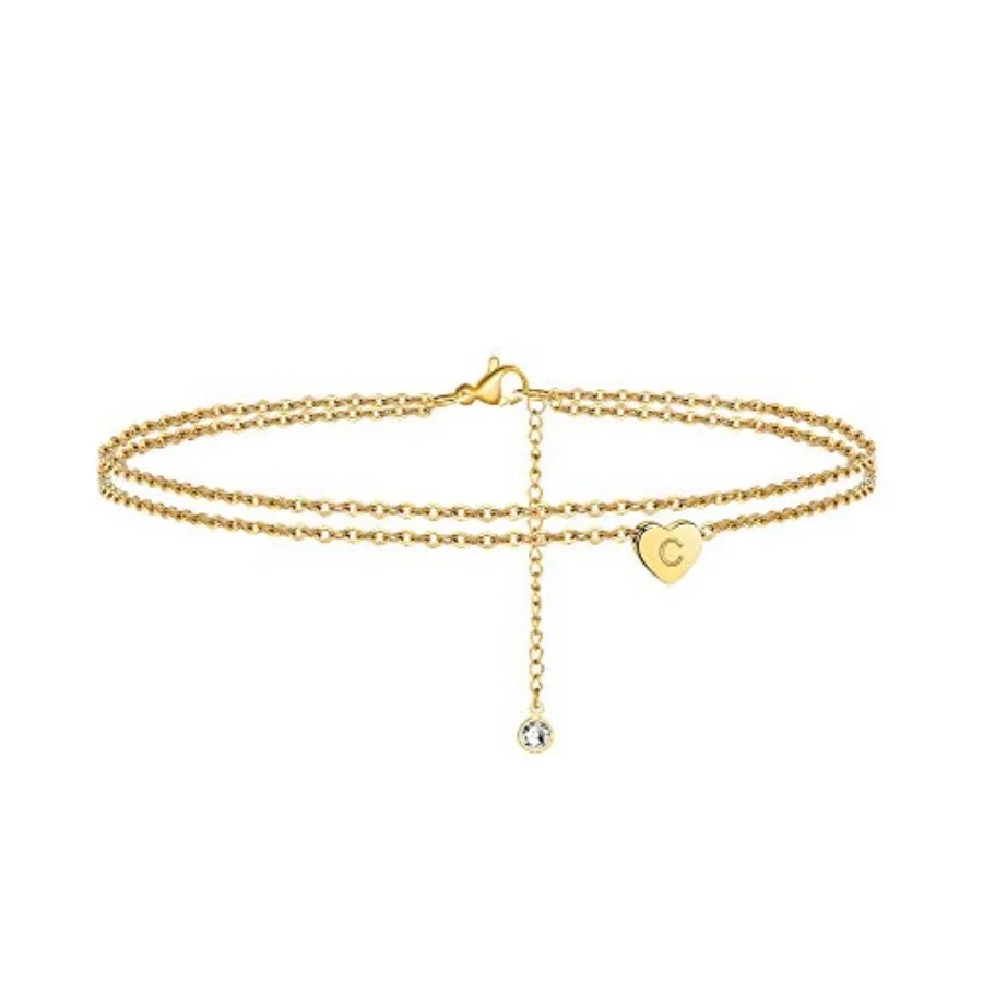 Ursteel Ankle Bracelets for Women, 4K Gold Plated Dainty Layered Heart Initial Anklets for Women Gifts
Ursteel Ankle Bracelets for Women, 4K Gold Plated Dainty Layered Heart Initial Anklets for Women Gifts