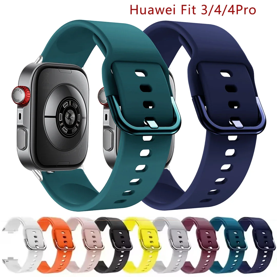 Silicone Strap For Huawei Watch Fit 4 Pro No Gaps Sports Replacement Wristband Bracelet For Huawei Watch Fit4 Fit3 Band Correa
Silicone Strap For Huawei Watch Fit 4 Pro No Gaps Sports Replacement Wristband Bracelet For Huawei Watch Fit4 Fit3 Band Correa