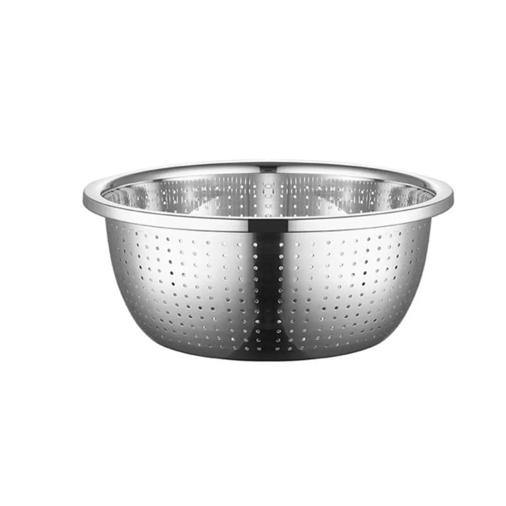 Round Stainless Steel Drain Basket Multiple Drainage Holes Rust-proof Rice Washing Basket Unbreakable Anticorrosive Drain Basin
Round Stainless Steel Drain Basket Multiple Drainage Holes Rust-proof Rice Washing Basket Unbreakable Anticorrosive Drain Basin