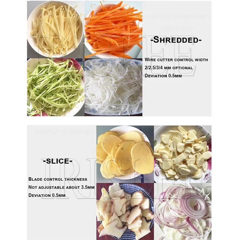 Электрическая машина для нарезки картофеля и моркови, овощерезка из нержавеющей стали, ресторан, кухня, многофункциональный измельчитель
Электрическая машина для нарезки картофеля и моркови, овощерезка из нержавеющей стали, ресторан, кухня, многофункциональный измельчитель