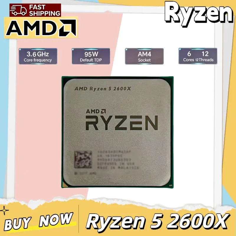 AMD Gaming Desktop CPU Ryzen 5 R5 2600X 6-Core 12-Thread 3.6GHz 95W LGA AM4 Unencased Processor
AMD Gaming Desktop CPU Ryzen 5 R5 2600X 6-Core 12-Thread 3.6GHz 95W LGA AM4 Unencased Processor