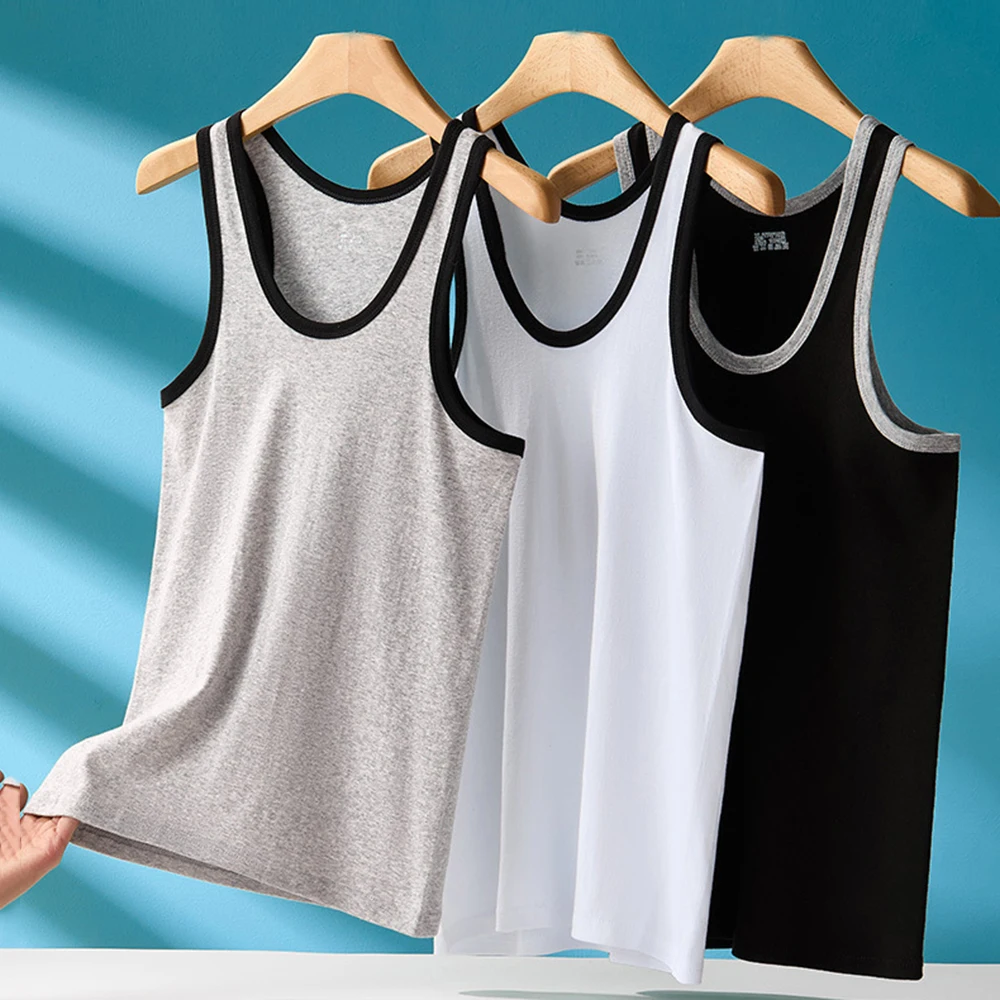 Men's Four Seasons Cotton Joker Vest White Black Color Basic Vest Fit Sports Fitness T-shirt Summer Bodybuilding Gym Tank Tops
Men's Four Seasons Cotton Joker Vest White Black Color Basic Vest Fit Sports Fitness T-shirt Summer Bodybuilding Gym Tank Tops