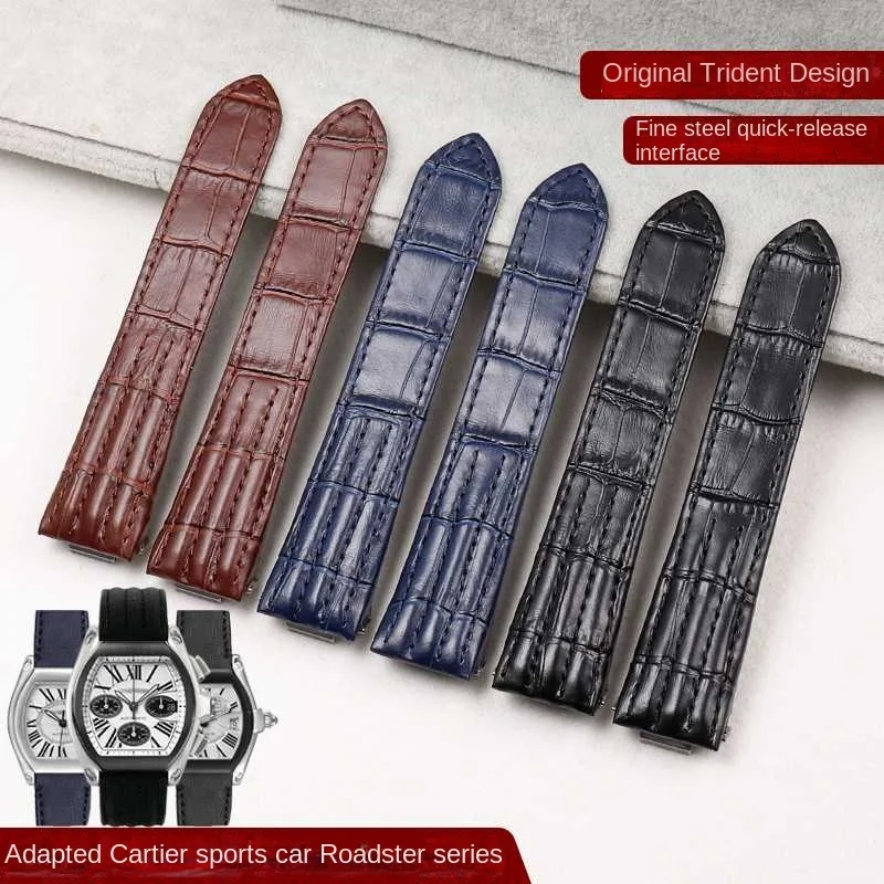 Quick Release Leather Watch Strap For Cartier ROADSTER w6206018 w6206017 Men's Wristband Metal adapter band 19mm Nylon Watchband
Quick Release Leather Watch Strap For Cartier ROADSTER w6206018 w6206017 Men's Wristband Metal adapter band 19mm Nylon Watchband