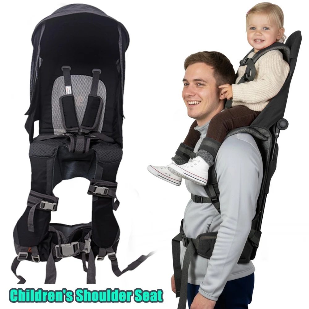 Baby Shoulder Seat Hiking Carrier With Metal Lining Rain Cover Saddle Shoulder Stand Backpack For Infant Travel Outdoor Use
Baby Shoulder Seat Hiking Carrier With Metal Lining Rain Cover Saddle Shoulder Stand Backpack For Infant Travel Outdoor Use