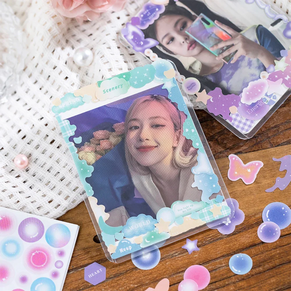 Mr.Paper 50Pcs/book Cartoon Coil Sticker Book Star Bubble Pattern Goo Card Decoration Handbook DIY Material Korean Stationery
Mr.Paper 50Pcs/book Cartoon Coil Sticker Book Star Bubble Pattern Goo Card Decoration Handbook DIY Material Korean Stationery