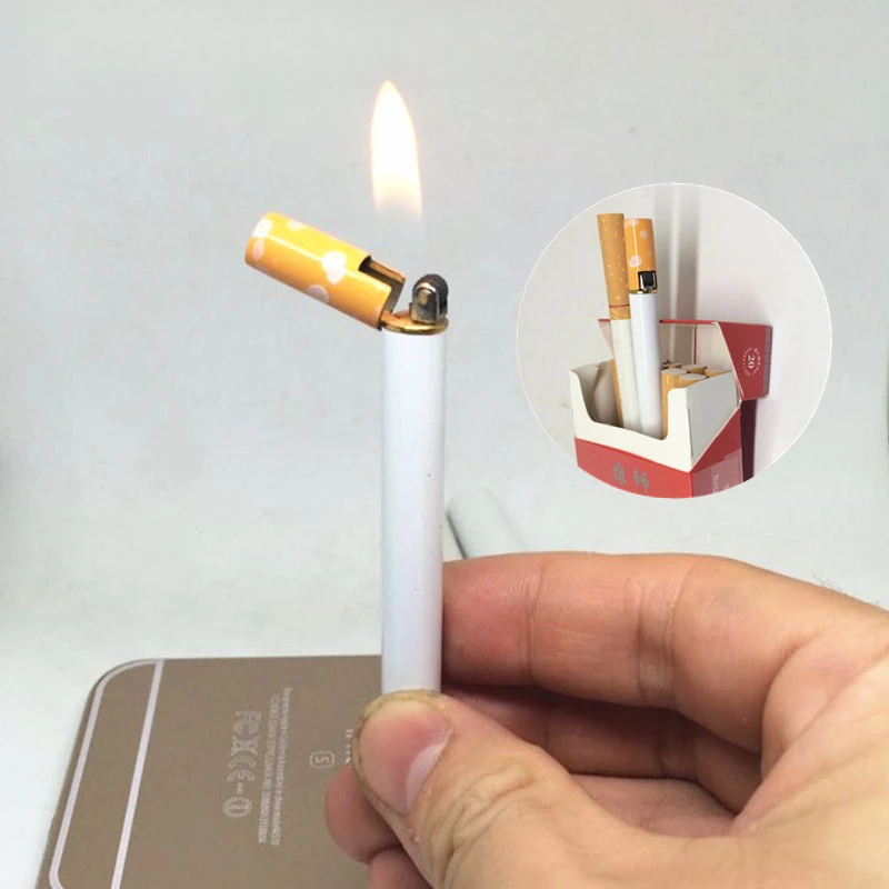 2025 Mini Compact Open Flame Lighter Fire-free Butane Gas Metal Cigaretteshaped Grinding Wheel Lighters Smoking Accessories Cute
2025 Mini Compact Open Flame Lighter Fire-free Butane Gas Metal Cigaretteshaped Grinding Wheel Lighters Smoking Accessories Cute