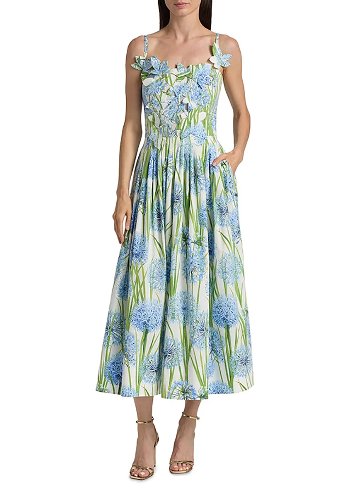 Sexy Spaghetti Strap Appliques Printed Long Dress Summer Women Sleeveeless Floral Printing A-line Dresses Evening Party Gowns
Sexy Spaghetti Strap Appliques Printed Long Dress Summer Women Sleeveeless Floral Printing A-line Dresses Evening Party Gowns