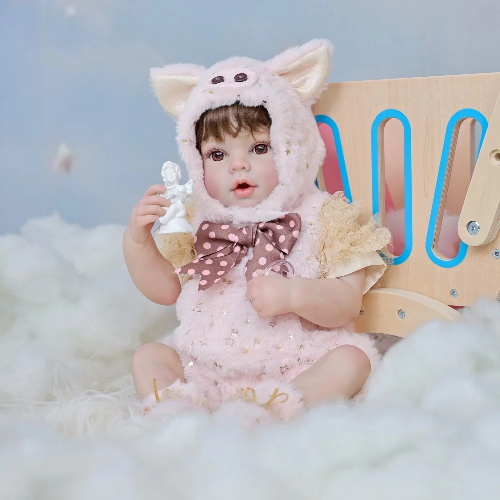 Cloveray 20inch Full Body Vinyl Realistic Reborn Baby Doll Super Cute Pink Pig Set Vinyl Doll Handmade High-quality Toy Kid Gift
Cloveray 20inch Full Body Vinyl Realistic Reborn Baby Doll Super Cute Pink Pig Set Vinyl Doll Handmade High-quality Toy Kid Gift