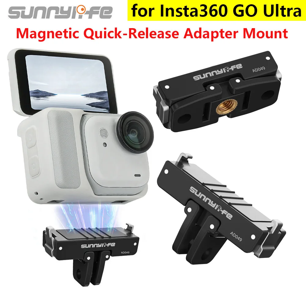 Sunnylife For Insta360 GO Ultra Camera Magnetic Adapter Quick Release Adapter Extension Mount Foldable Base Bracket Accessory
Sunnylife For Insta360 GO Ultra Camera Magnetic Adapter Quick Release Adapter Extension Mount Foldable Base Bracket Accessory