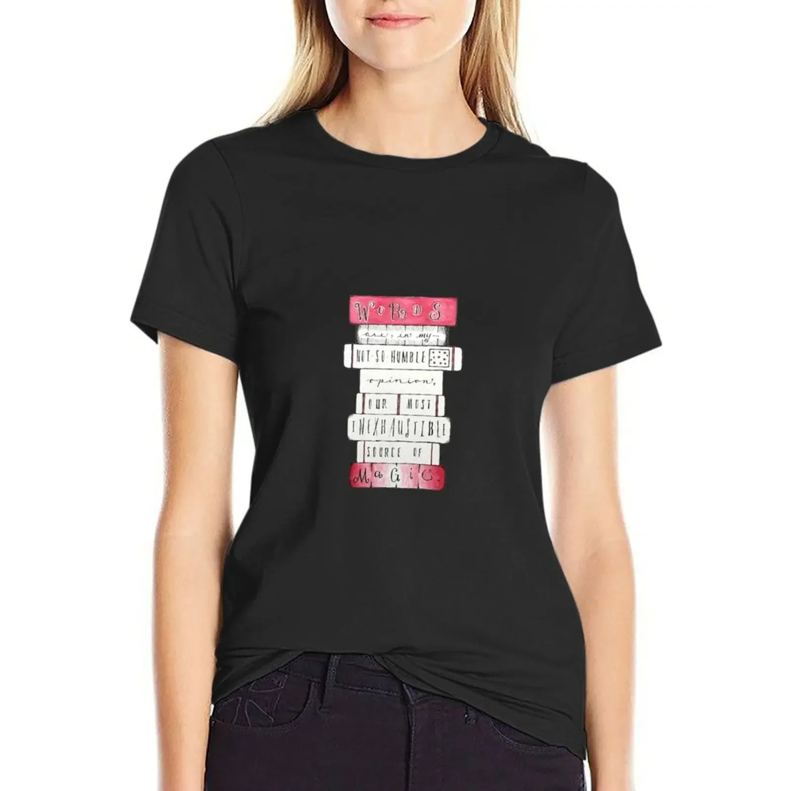 Words and Magic T-Shirt female Female clothing summer tops t-shirt dress for Women sexy
Words and Magic T-Shirt female Female clothing summer tops t-shirt dress for Women sexy