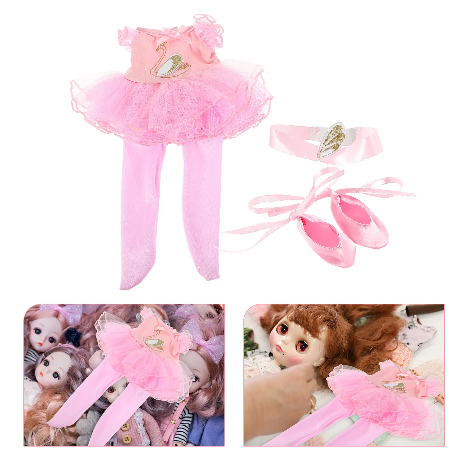 1Set Ballet Outfit for 14 Inch Elegant Princess Dance Skirt Headband Accessories Ballet Clothes for Ballerina Dress Up
1Set Ballet Outfit for 14 Inch Elegant Princess Dance Skirt Headband Accessories Ballet Clothes for Ballerina Dress Up