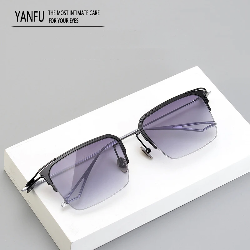 Gradient Lightweight Pure Titanium Fashion Square Glasses Travel Sunglasses Men Semi-Rimless Outdoor UV400 Fashion Eyewear Man
Gradient Lightweight Pure Titanium Fashion Square Glasses Travel Sunglasses Men Semi-Rimless Outdoor UV400 Fashion Eyewear Man