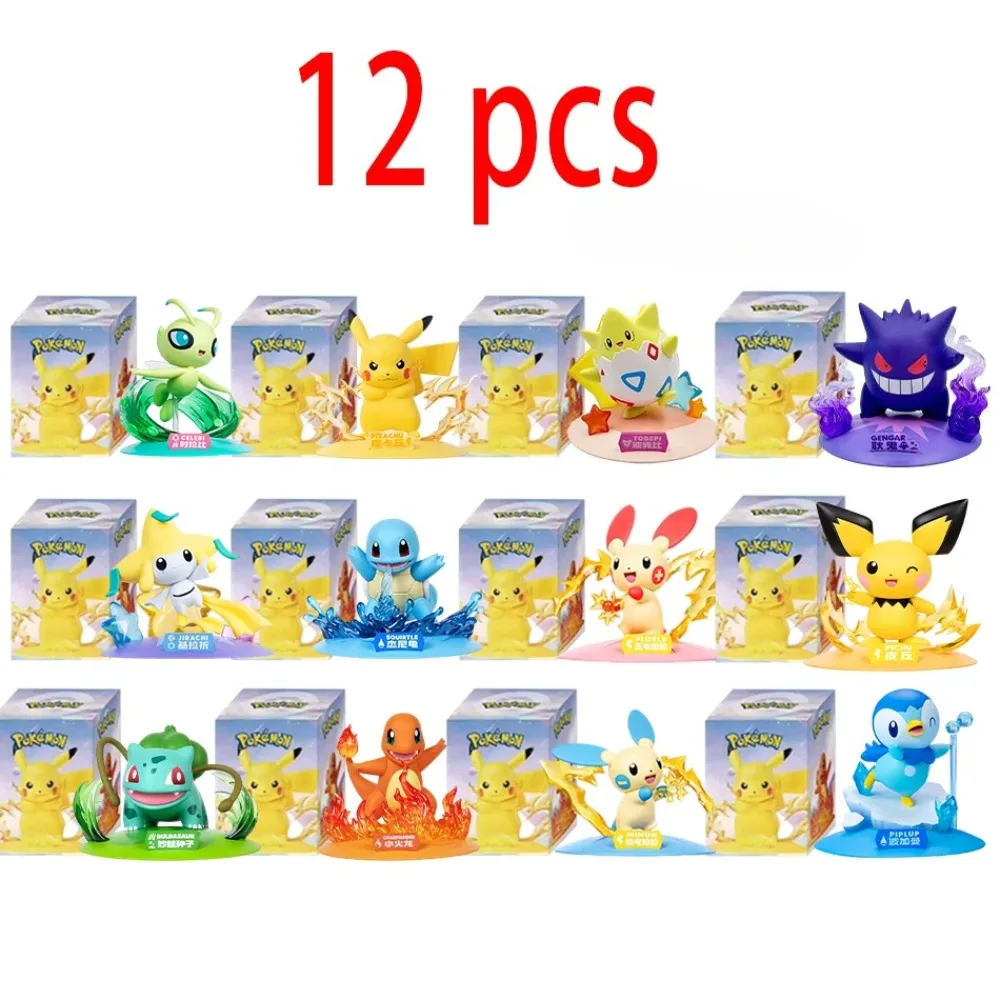 12 кукол Pok é mon, Пикачу, слепая коробка, аниме, модели, украшения для рабочего стола, игрушки Pok é mon, детские подарки на день рождения
12 кукол Pok é mon, Пикачу, слепая коробка, аниме, модели, украшения для рабочего стола, игрушки Pok é mon, детские подарки на день рождения