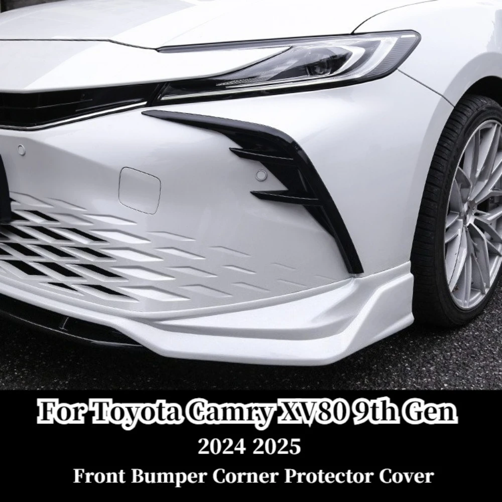 Для Toyota Camry XV80 9-го поколения 2024-2025: глянцевая черная защитная накладка из АБС-пластика на угол переднего бампера, декоративная полоса для противотуманных фар, защита от столкновений
Для Toyota Camry XV80 9-го поколения 2024-2025: глянцевая черная защитная накладка из АБС-пластика на угол переднего бампера, декоративная полоса для противотуманных фар, защита от столкновений