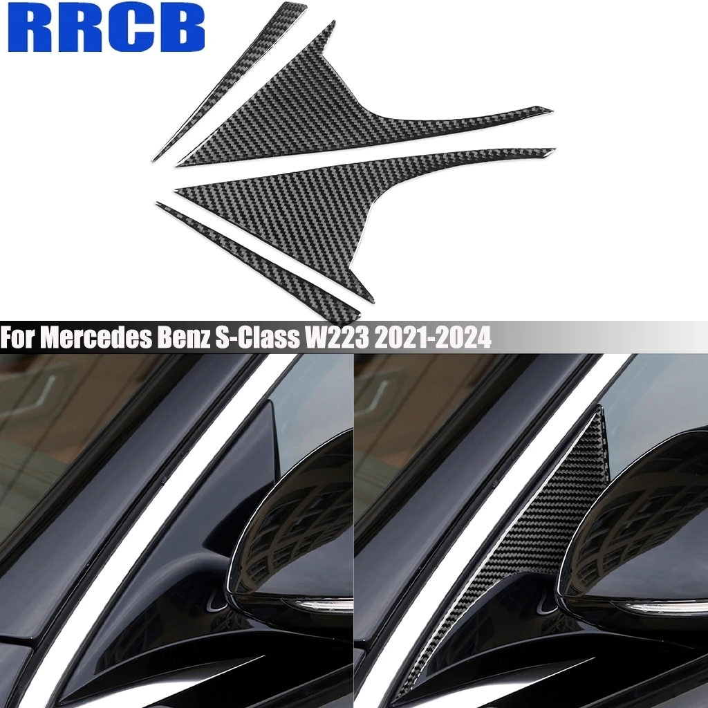 Carbon Fiber Car Accessories Side View Mirror A-pillar Exterior Trim Cover Sticker For Mercedes Benz S-Class W223 2021 2022-2024
Carbon Fiber Car Accessories Side View Mirror A-pillar Exterior Trim Cover Sticker For Mercedes Benz S-Class W223 2021 2022-2024
