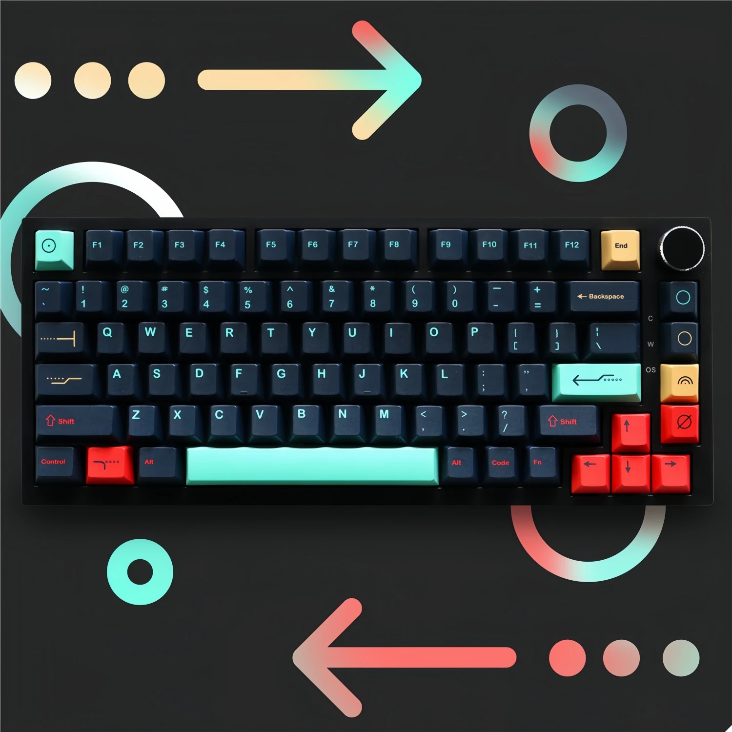 Simple symbol design Metropolis Keycaps 129 Keys Cherry Profile Dye-Sub Key Caps for 61/87/104/108 Mx Switch Mechanical Keyboard
Simple symbol design Metropolis Keycaps 129 Keys Cherry Profile Dye-Sub Key Caps for 61/87/104/108 Mx Switch Mechanical Keyboard