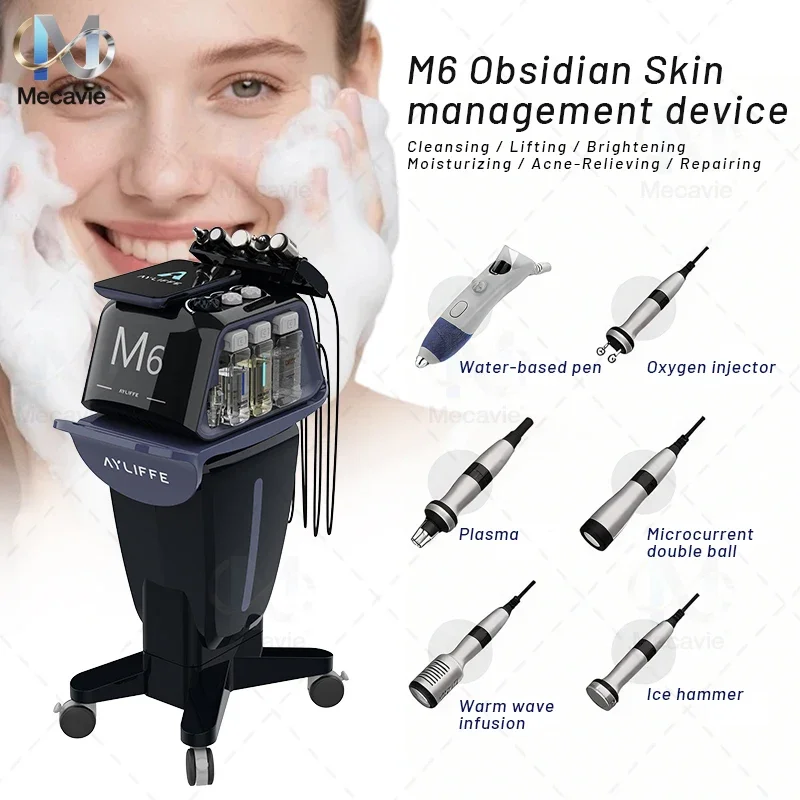 6-in-1 Microdermabrasion Facial Treatment Machine with Oxygen Jet Blackhead Removal System for Home Use Skin Cleansing
6-in-1 Microdermabrasion Facial Treatment Machine with Oxygen Jet Blackhead Removal System for Home Use Skin Cleansing