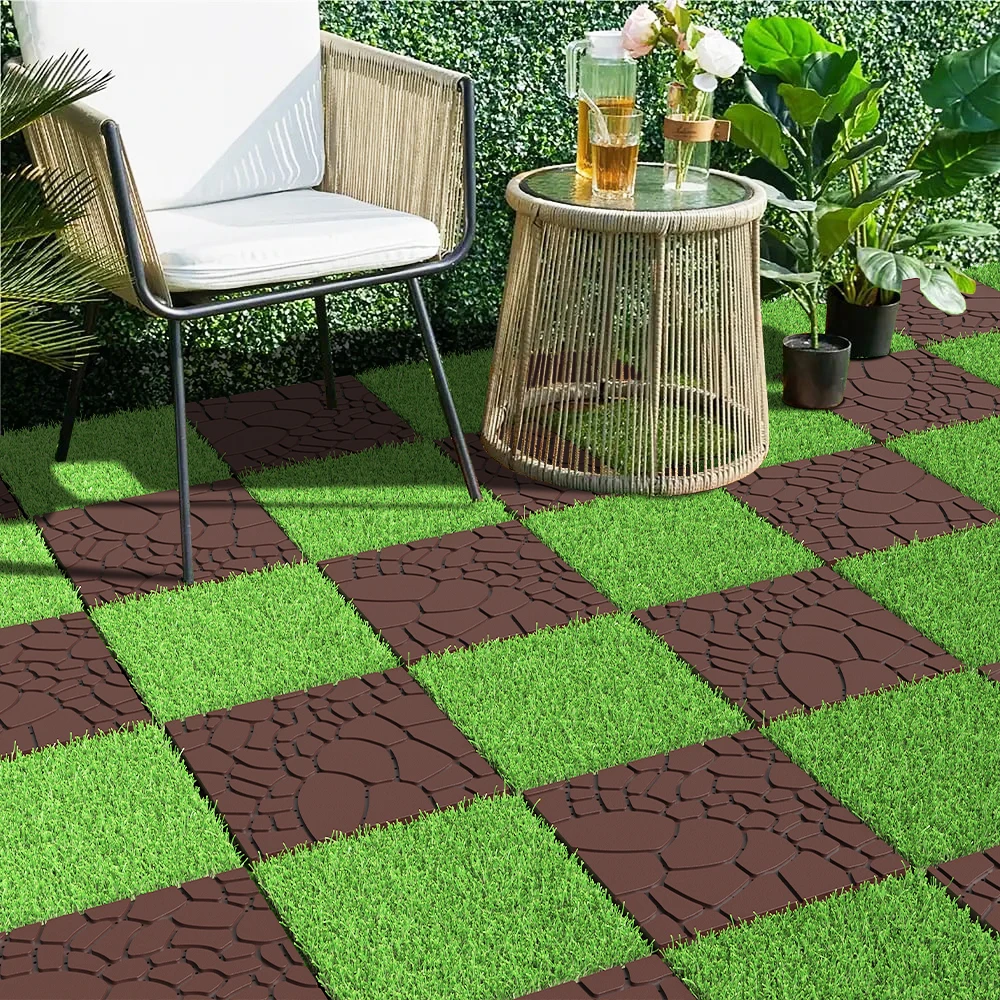Stone Texture 12" Patio Deck Tiles, DIY Module Interlocking Decking Tiles Floor Tile,Easy and Quick Installation Court Tiles For
Stone Texture 12" Patio Deck Tiles, DIY Module Interlocking Decking Tiles Floor Tile,Easy and Quick Installation Court Tiles For