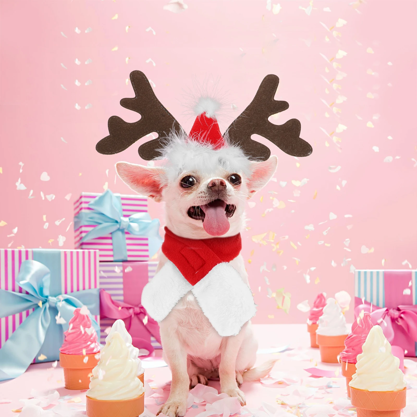 1Set Pet Christmas Hat Comfortable Scarf Xmas Headdress Dog Cat Winter Party Costume Accessory Pet Christmas Hat
1Set Pet Christmas Hat Comfortable Scarf Xmas Headdress Dog Cat Winter Party Costume Accessory Pet Christmas Hat