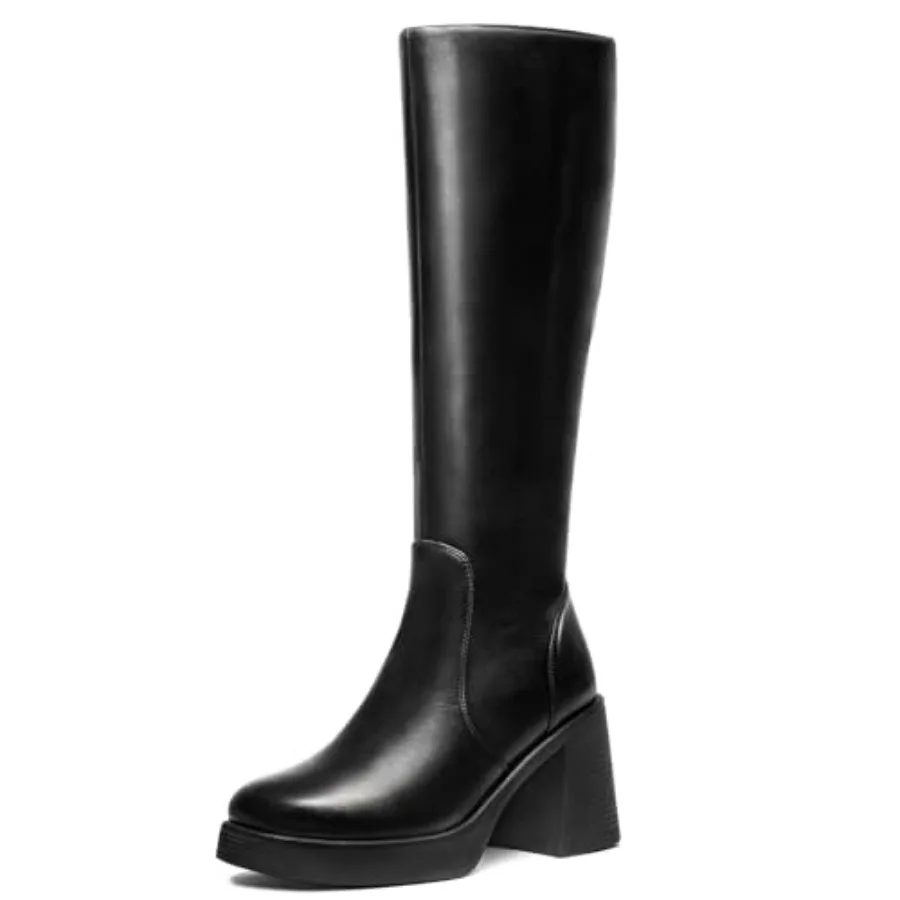 Choiran Knee High Boots for Women - Platform Chunky Square Toe Tall Boots with Block Heeled Side Zipper, Fashion Long Gogo Boot
Choiran Knee High Boots for Women - Platform Chunky Square Toe Tall Boots with Block Heeled Side Zipper, Fashion Long Gogo Boot